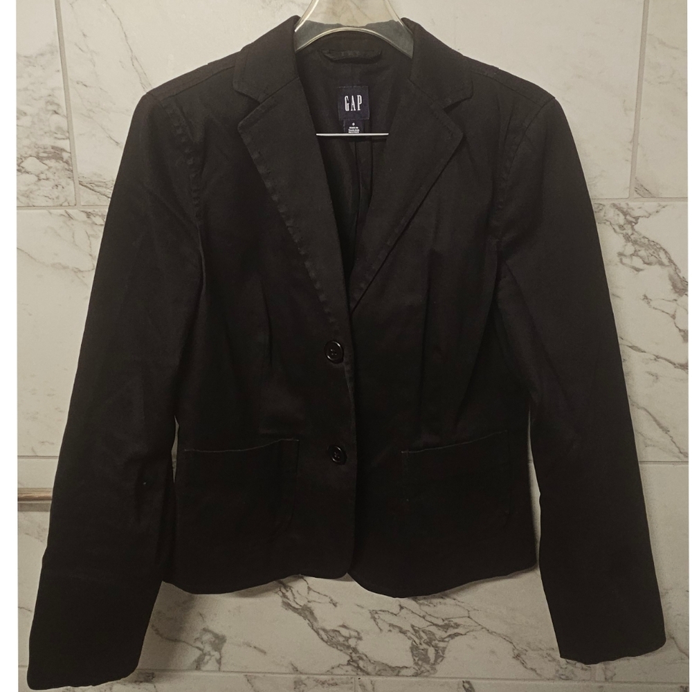 GAP Black Blazer Structured Suit Jacket